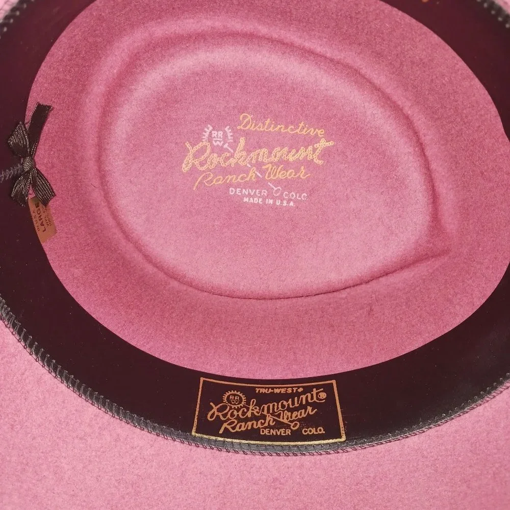 Stylish Women's Purple Felt Wide-Brim Hat